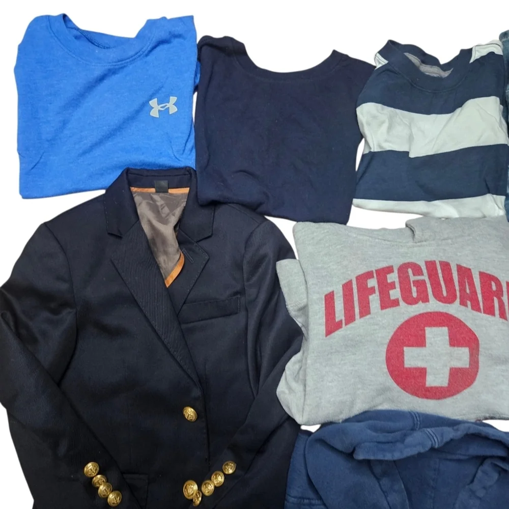 Boys Size 5 Five Pound Mystery Bundle Hoodies Jeans Shirt J. Crew Anchor Jacket - Picture 6 of 7